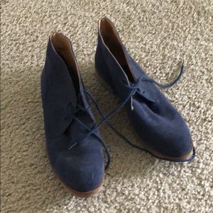 Dark blue suede lucky brand shoes